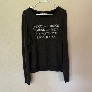 Wildfox Dark Gray Sweatshirt